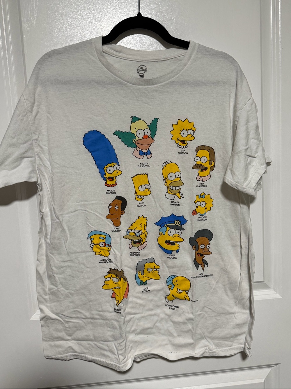 The Simpsons Character White Graphic Tee
